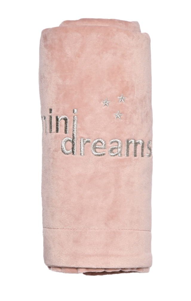 Mini dreams filt soft blanket rose 75x100cm
