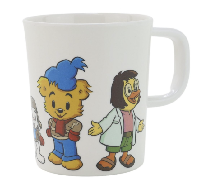 Rätt start bamse mugg med handtag vulkanön