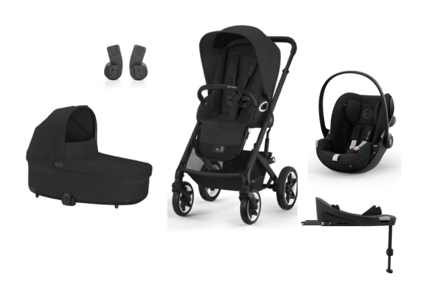 Cybex paket talos s lux inkl liggdel, babyskydd cloud g, bas g & adapter