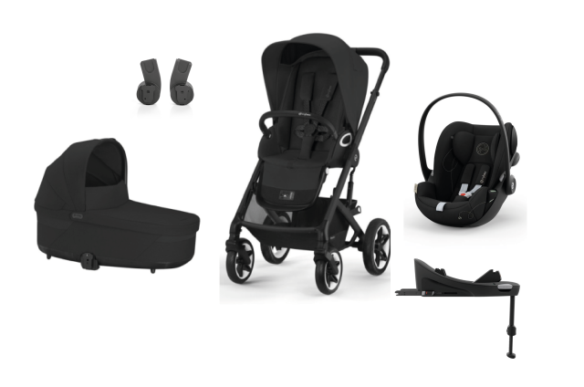 Cybex paket talos s inkl liggdel, babyskydd cloud g, bas g & adapter