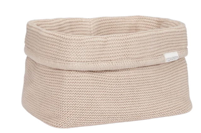 Little dutch förvaring stickad stor beige 
