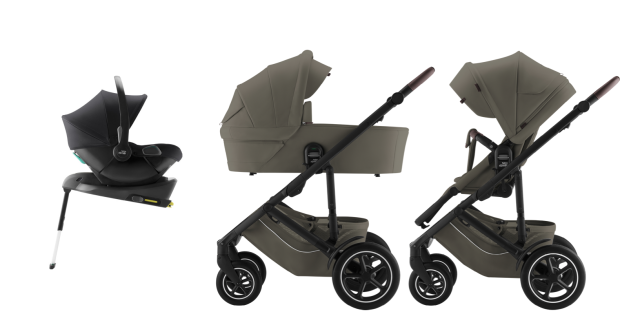 Britax smile 5z paket duovagn inkl babyskydd baby-safe core med bas core LUX