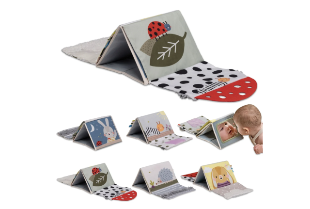 Taf toys aktivitetsbok tummy time sensory book