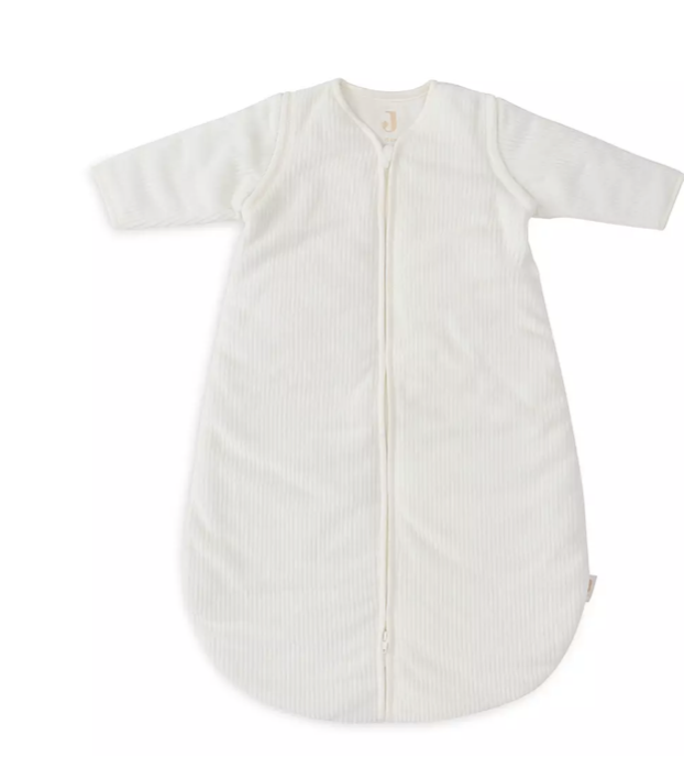 Jollein sovpåse rib med avtagbara ärmar 70cm ivory TOG 3/2