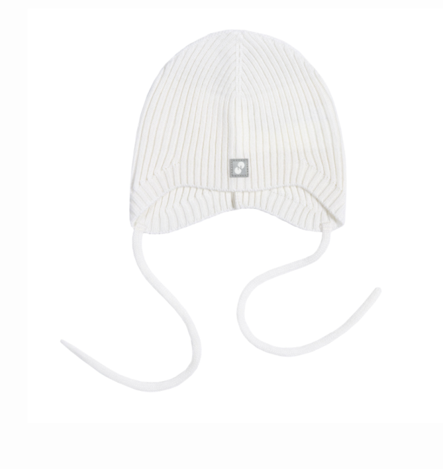 Nordbaby ribbed bonnet beka light beige