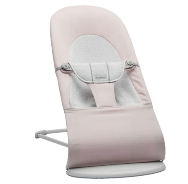 Babybjörn babysitter balance soft vävd/jersey ljusrosa/grå