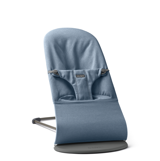Babybjörn babysitter bliss melerad väv blå