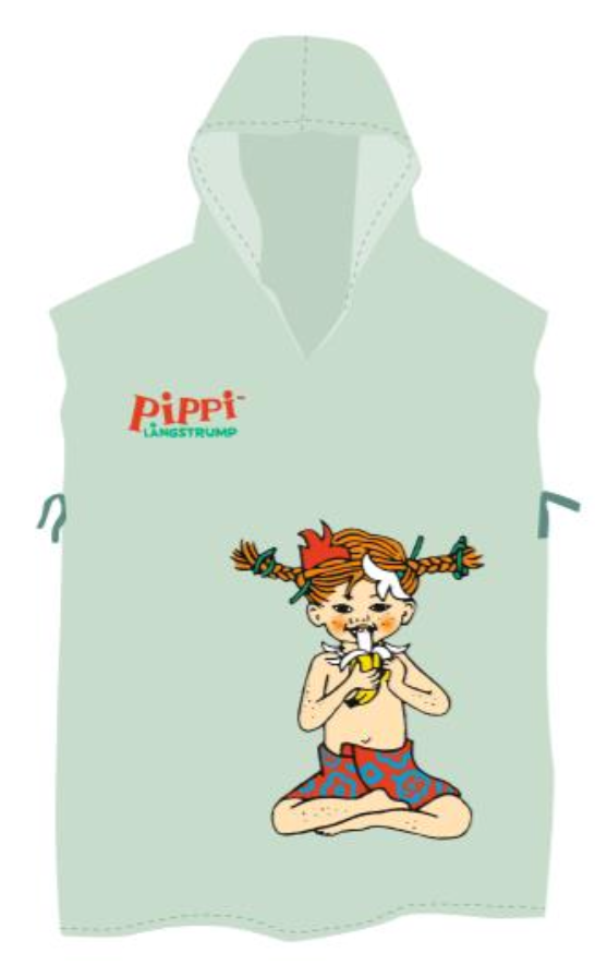 Swimpy badponcho pippi i Söderhavet