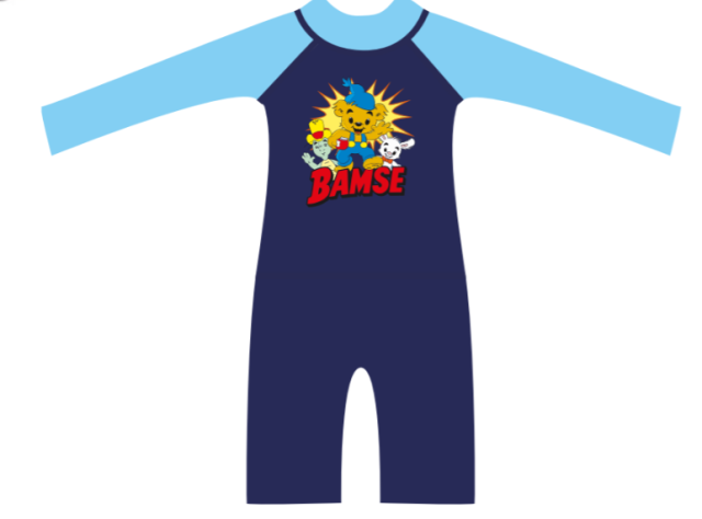 Swimpy uv-dräkt bamse blå