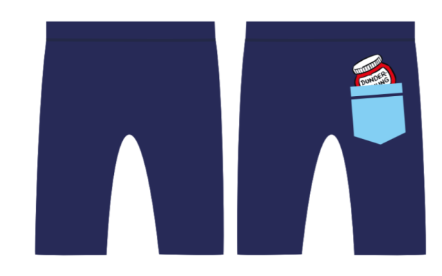 Swimpy uv-shorts bamse blå