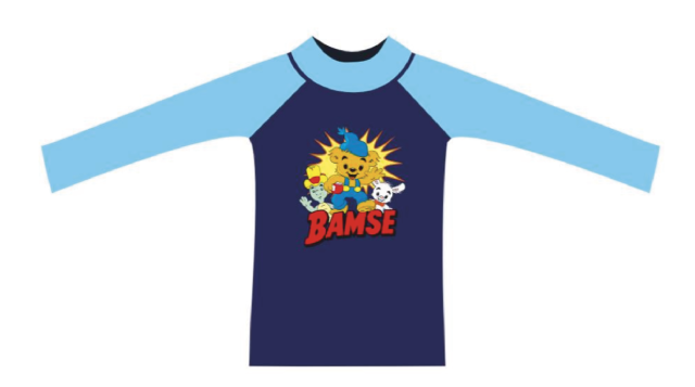 Swimpy uv-tröja bamse blå