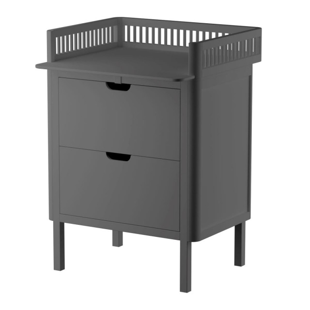 Sebra skötbord med lådor classic grey 