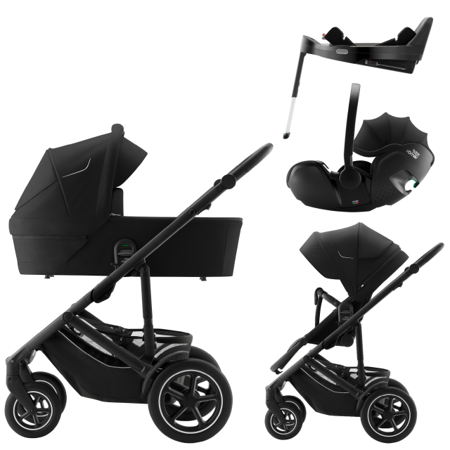 Britax smile 5z paket duovagn inkl babyskydd baby-safe pro + vario base GRUNDPRIS