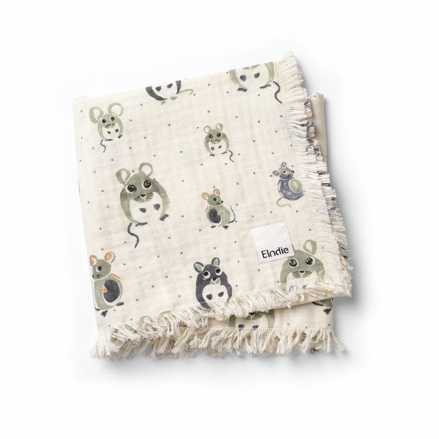 Elodie details filt soft cotton forest mouse 70x100cm