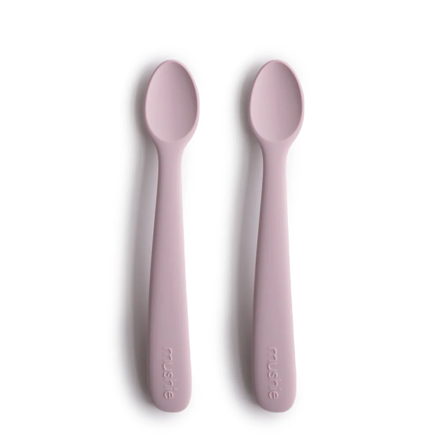 Mushie skedar silikon soft lilac 2-pack