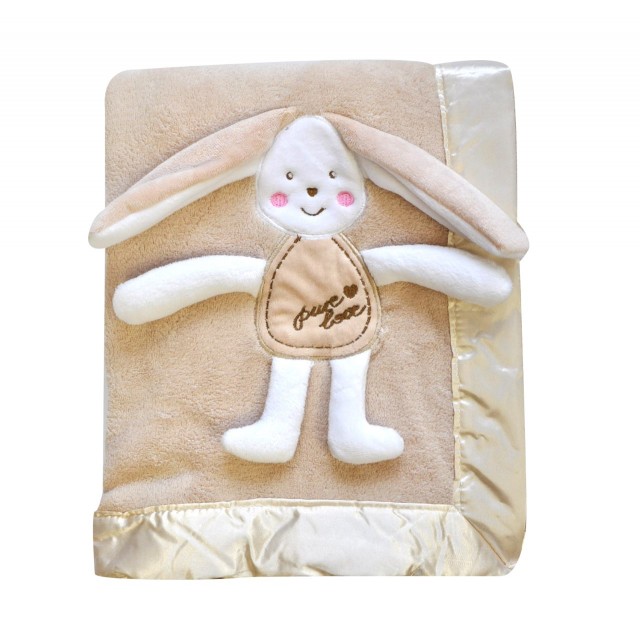 Bobobaby filt kanin beige 76x102 cm