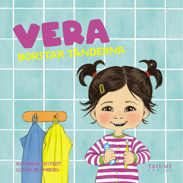 Vera borstar tänderna. Bok