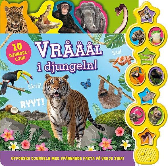 Vrååål i djungeln. Bok med ljud