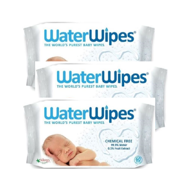 Waterwipes våtservetter 3-pack