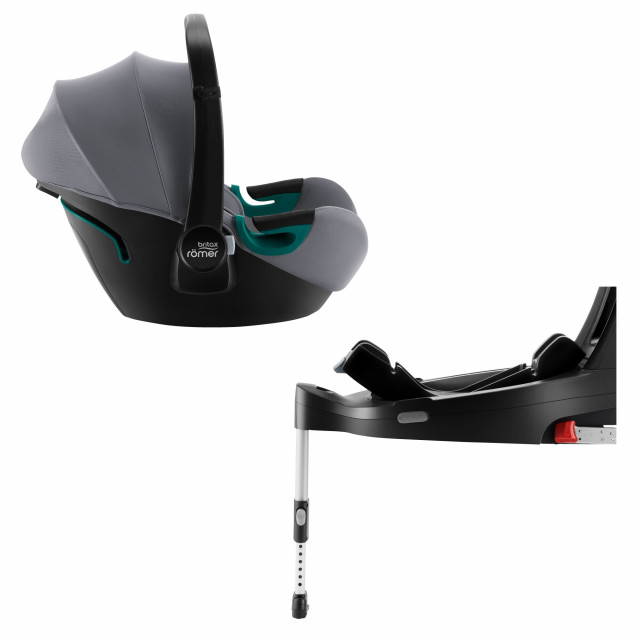 Britax babyskydd baby-safe 3 i-size med flex base isense frost grey