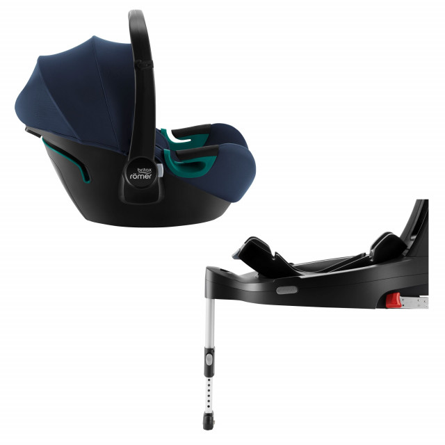 Britax babyskydd baby-safe 3 i-size med flex base isense indigo blue